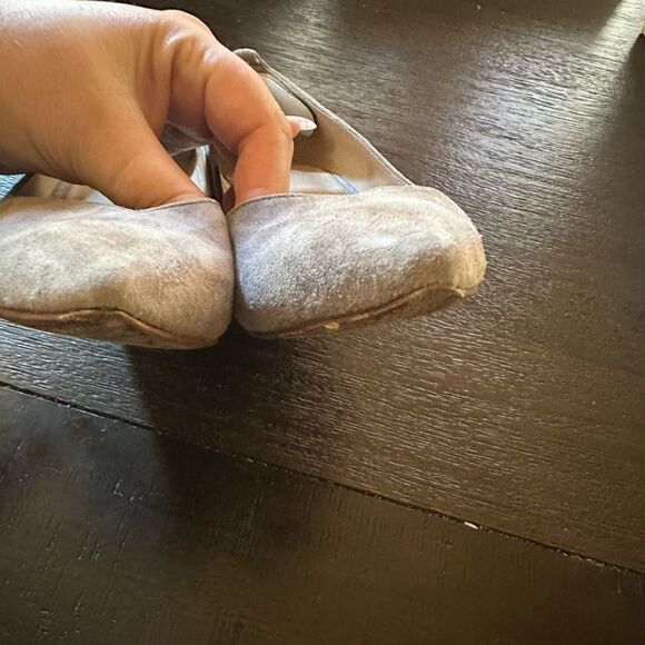 Belle by Sigerson Morrison Taupe color Print Wedge Heels Size 7 BM Waverly - Picture 5 of 9